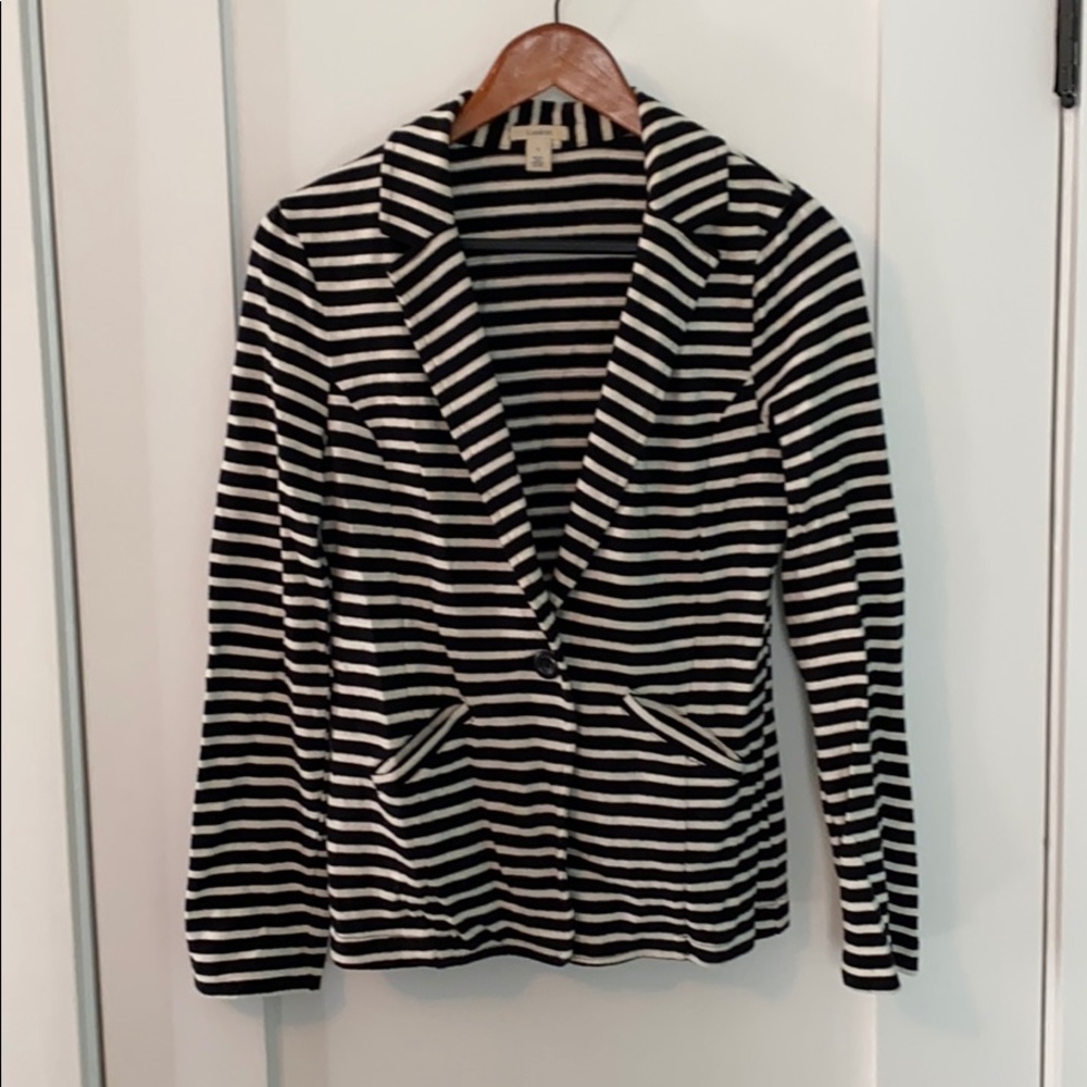 Stripped soft blazer